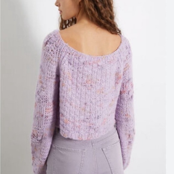 Free People Sunset Cloud Knit Purple Sweater Violet Glow - Picture 6 of 13